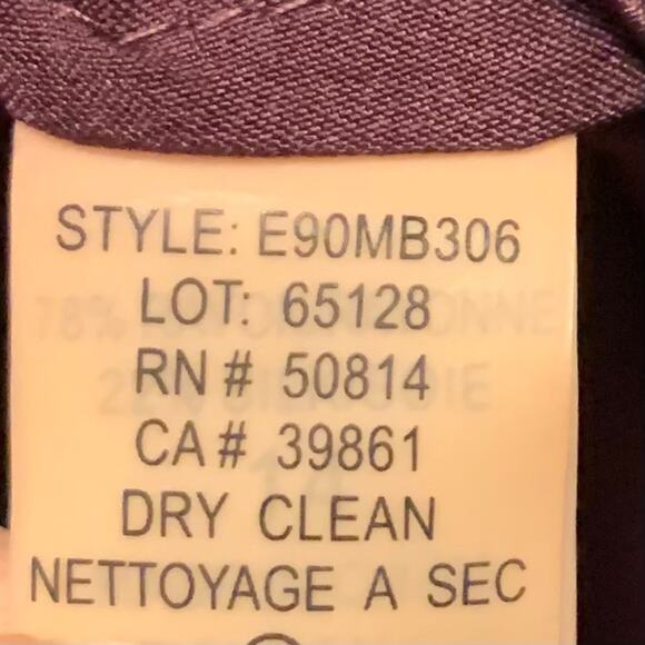 Elie Tahari Women's Velvet Burnout Raven Skirt Size 14 NEW Purple Whimsigoth - Picture 8 of 8